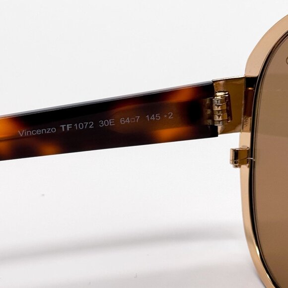 NEW TOM FORD SUNGLASSES VINCENZO TF1072 30E HAVANA UNISEX EYEWEAR FT1072/S 30E